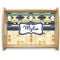Tribal2 Natural Wooden Tray - Large (Personalized)
