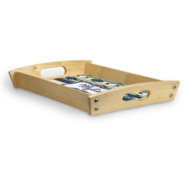 Tribal2 Serving Tray Wood Small - Corner