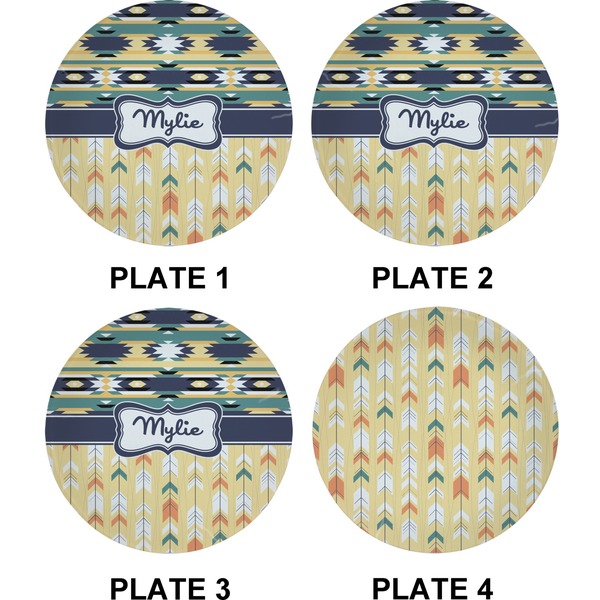 Tribal2 Set of Appetizer / Dessert Plates (Approval)