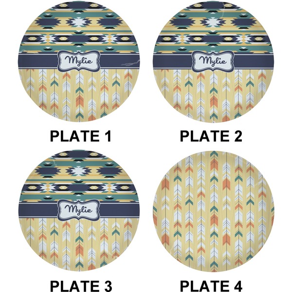Tribal2 Set of Lunch / Dinner Plates (Approval)