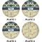 Tribal2 Set of Lunch / Dinner Plates (Approval)
