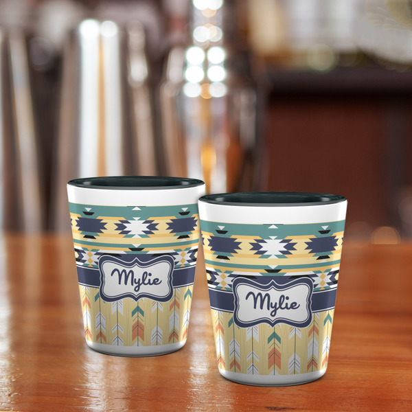 Tribal2 Shot Glass - Two Tone - LIFESTYLE