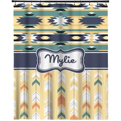 Tribal2 Extra Long Shower Curtain - 70"x84" (Personalized)