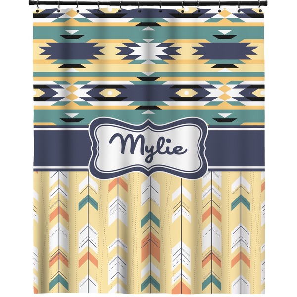 Custom Tribal2 Extra Long Shower Curtain - 70"x84" (Personalized)