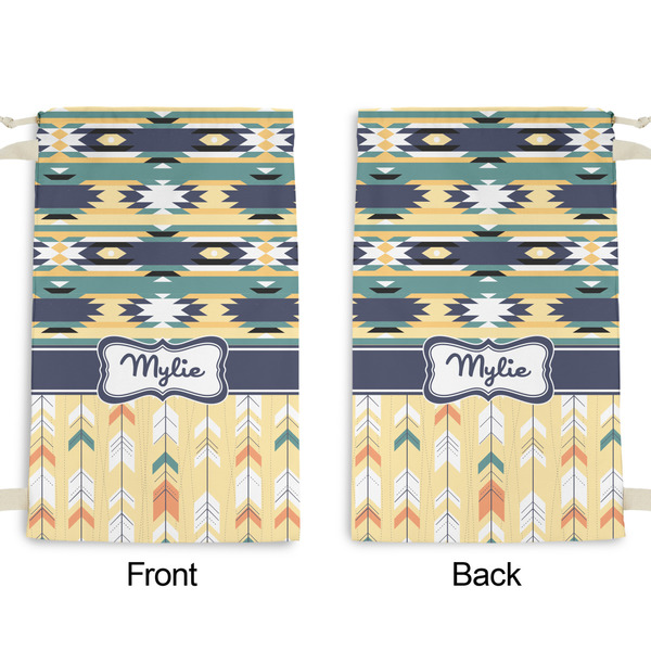 Tribal2 Small Laundry Bag - Front & Back View