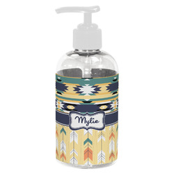 Tribal2 Plastic Soap / Lotion Dispenser (8 oz - Small - White) (Personalized)