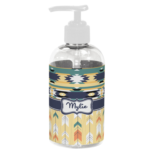 Custom Tribal2 Plastic Soap / Lotion Dispenser (8 oz - Small - White) (Personalized)