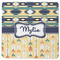 Tribal2 Square Rubber Backed Coaster (Personalized)