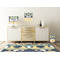 Tribal2 Square Wall Decal Wooden Desk