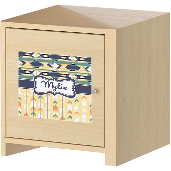 Tribal2 Square Wall Decal on Wooden Cabinet
