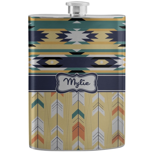 Custom Tribal2 Stainless Steel Flask (Personalized)
