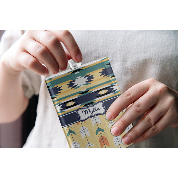 Tribal2 Stainless Steel Flask - LIFESTYLE 1