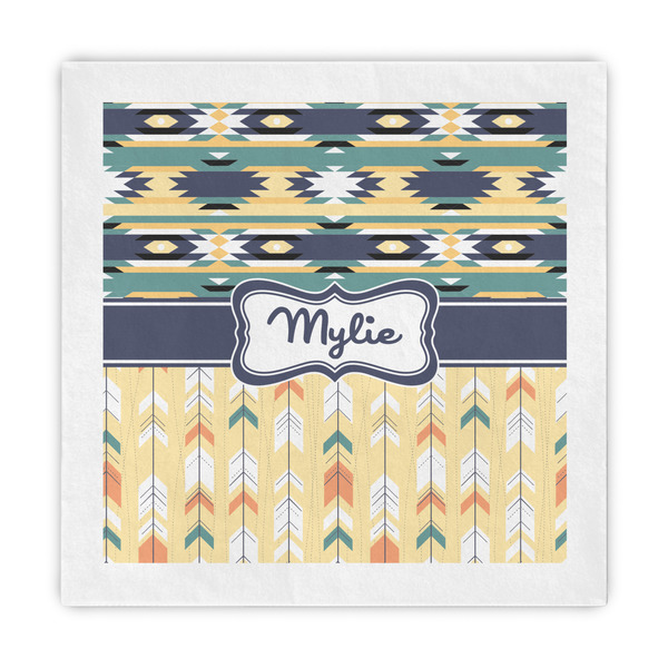Custom Tribal2 Decorative Paper Napkins (Personalized)