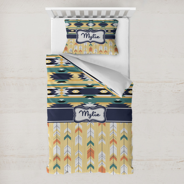 Custom Tribal2 Toddler Bedding w/ Name or Text