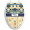 Tribal2 Toilet Seat Decal Elongated
