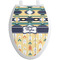 Tribal2 Toilet Seat Decal - Elongated (Personalized)