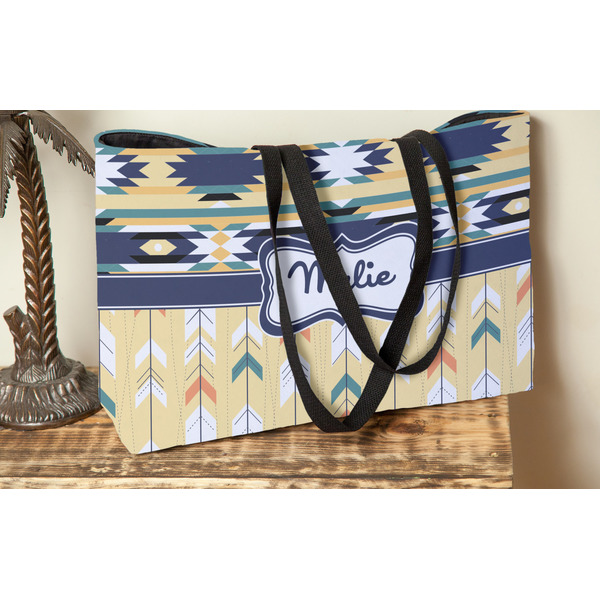 Tribal2 Tote w/Black Handles - Lifestyle View