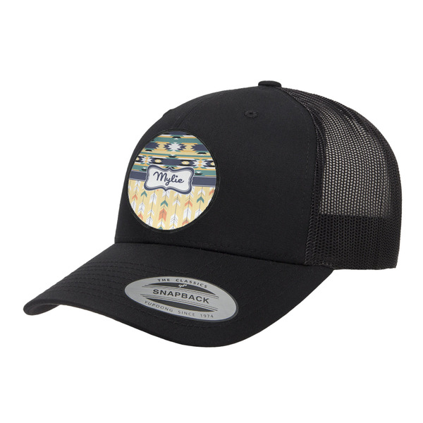 Custom Tribal2 Trucker Hat - Black (Personalized)