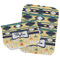 Tribal2 Two Rectangle Burp Cloths - Open & Folded