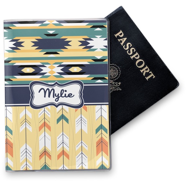 Custom Tribal2 Vinyl Passport Holder (Personalized)