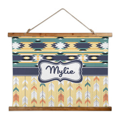 Tribal2 Wall Hanging Tapestry - Wide (Personalized)