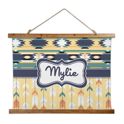 Tribal2 Wall Hanging Tapestry - Wide (Personalized)