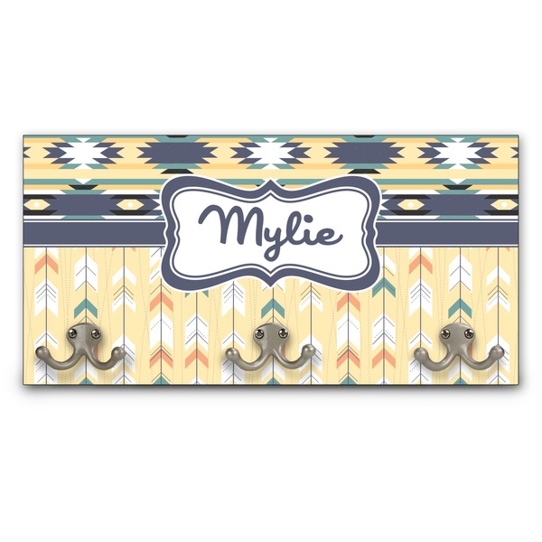 Custom Tribal2 Wall Mounted Coat Rack (Personalized)