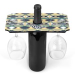 Tribal2 Wine Bottle & Glass Holder (Personalized)