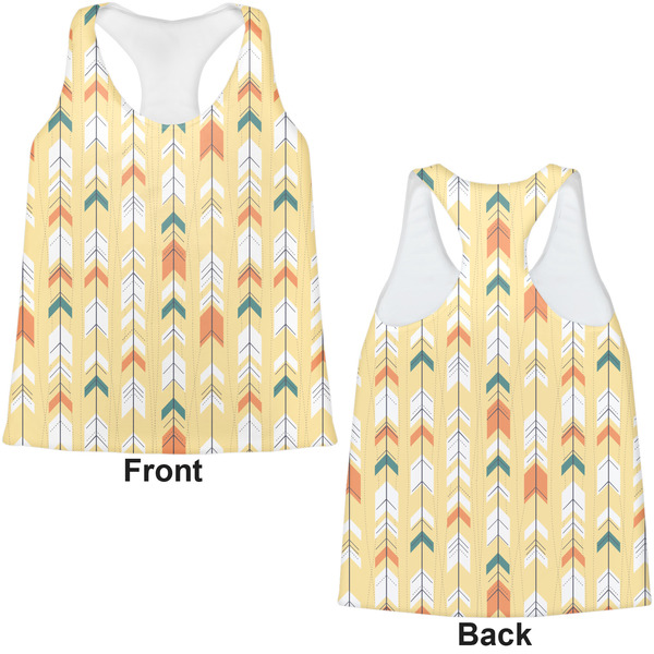 Tribal2 Womens Racerback Tank Tops - Medium - Front and Back