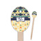 Tribal2 Oval Wooden Food Picks (Personalized)