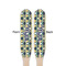 Tribal2 Wooden Food Pick - Paddle - Double Sided - Front & Back