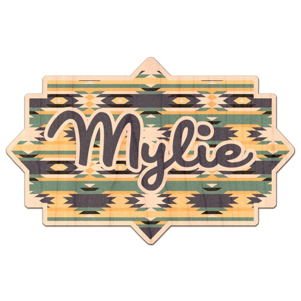 Custom Tribal2 Genuine Maple or Cherry Wood Sticker (Personalized)