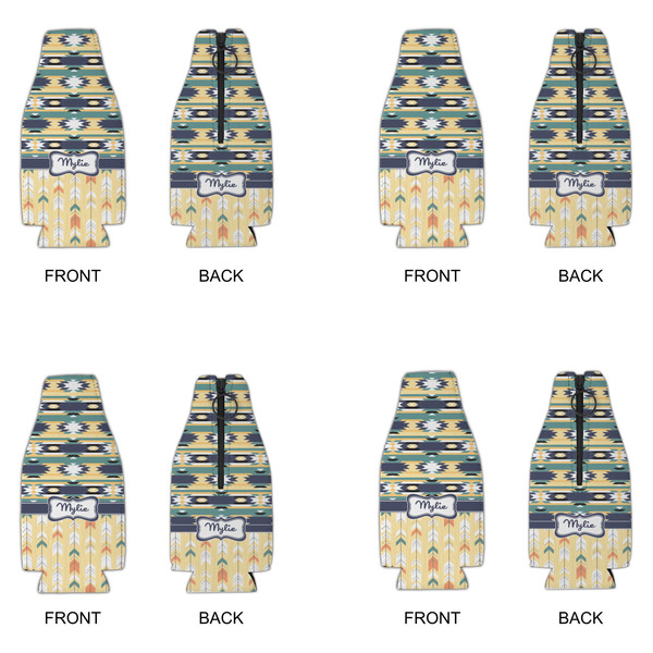 Tribal2 Zipper Bottle Cooler - Set of 4 - APPROVAL