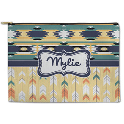 Tribal2 Zipper Pouch - Large - 12.5"x8.5" (Personalized)