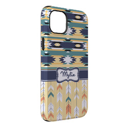 Tribal2 iPhone Case - Rubber Lined - iPhone 14 Plus (Personalized)