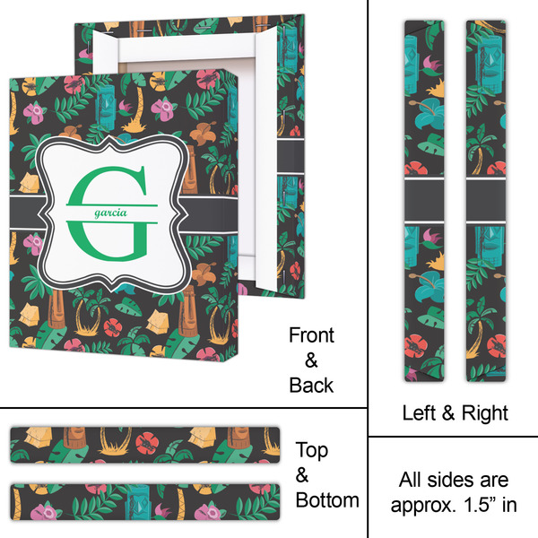 Hawaiian Masks 11x14 - Canvas Print - Approval