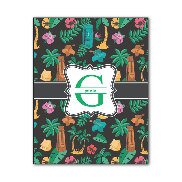 Custom Hawaiian Masks Wood Print - 11x14 (Personalized)