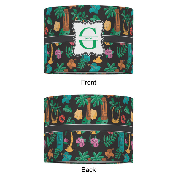 Hawaiian Masks 12" Drum Lampshade - APPROVAL (Fabric)