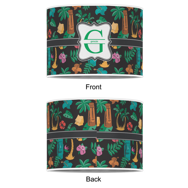 Hawaiian Masks 12" Drum Lampshade - APPROVAL (Poly Film)