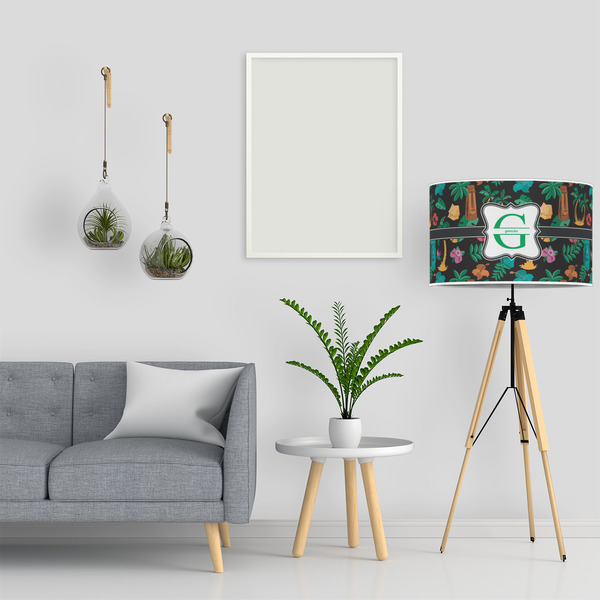 Hawaiian Masks 12" Drum Lampshade - LIFESTYLE