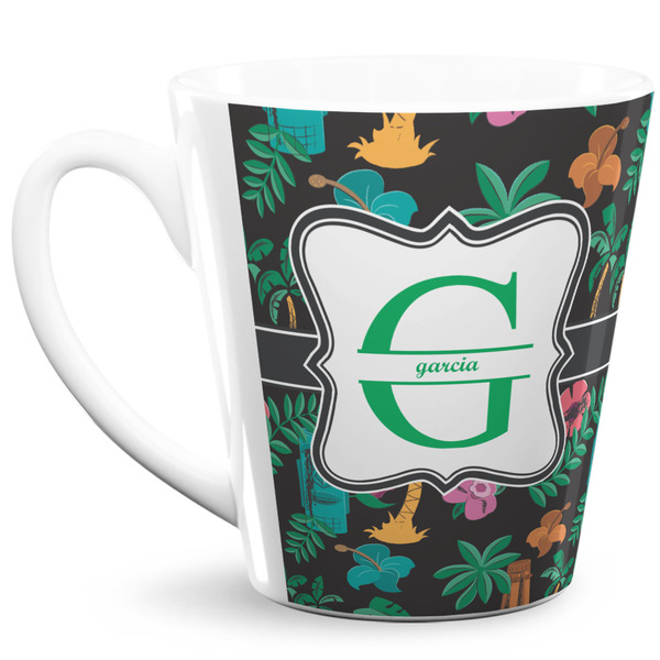 Custom Hawaiian Masks 12 Oz Latte Mug (Personalized)