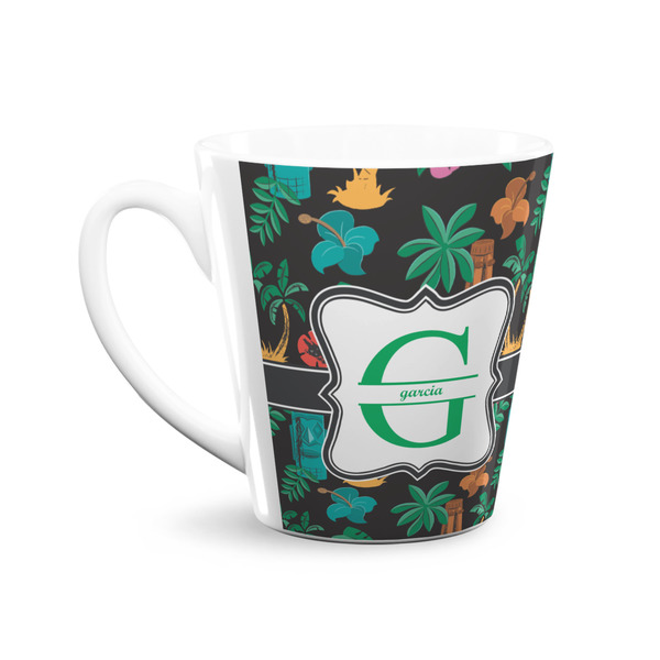 Hawaiian Masks 12 Oz Latte Mug - Front
