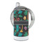 Hawaiian Masks 12 oz Stainless Steel Sippy Cups - FULL (back angle)