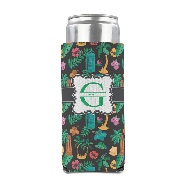 Hawaiian Masks 12oz Tall Can Sleeve - FRONT (on can)