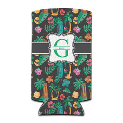 Hawaiian Masks Can Cooler (tall 12 oz) (Personalized)