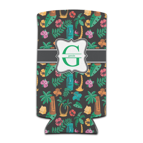 Custom Hawaiian Masks Can Cooler (tall 12 oz) (Personalized)