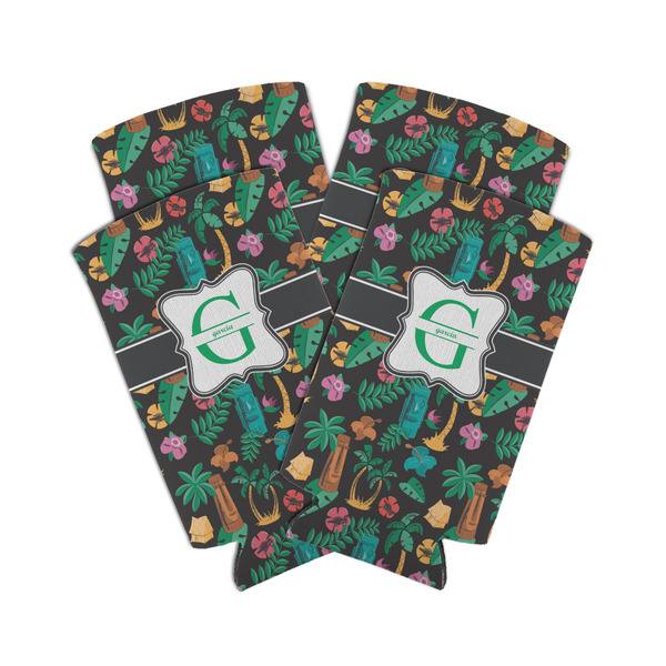 Hawaiian Masks 12oz Tall Can Sleeve - Set of 4 - MAIN