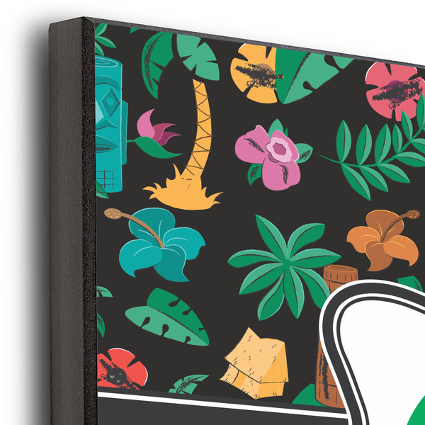 Hawaiian Masks 12x12 Wood Print - Closeup