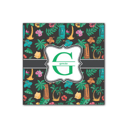 Hawaiian Masks Wood Print - 12x12 (Personalized)