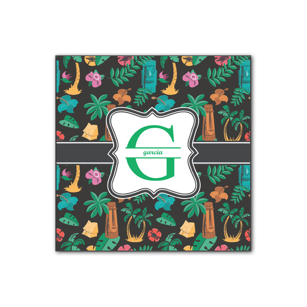 Custom Hawaiian Masks Wood Print - 12x12 (Personalized)